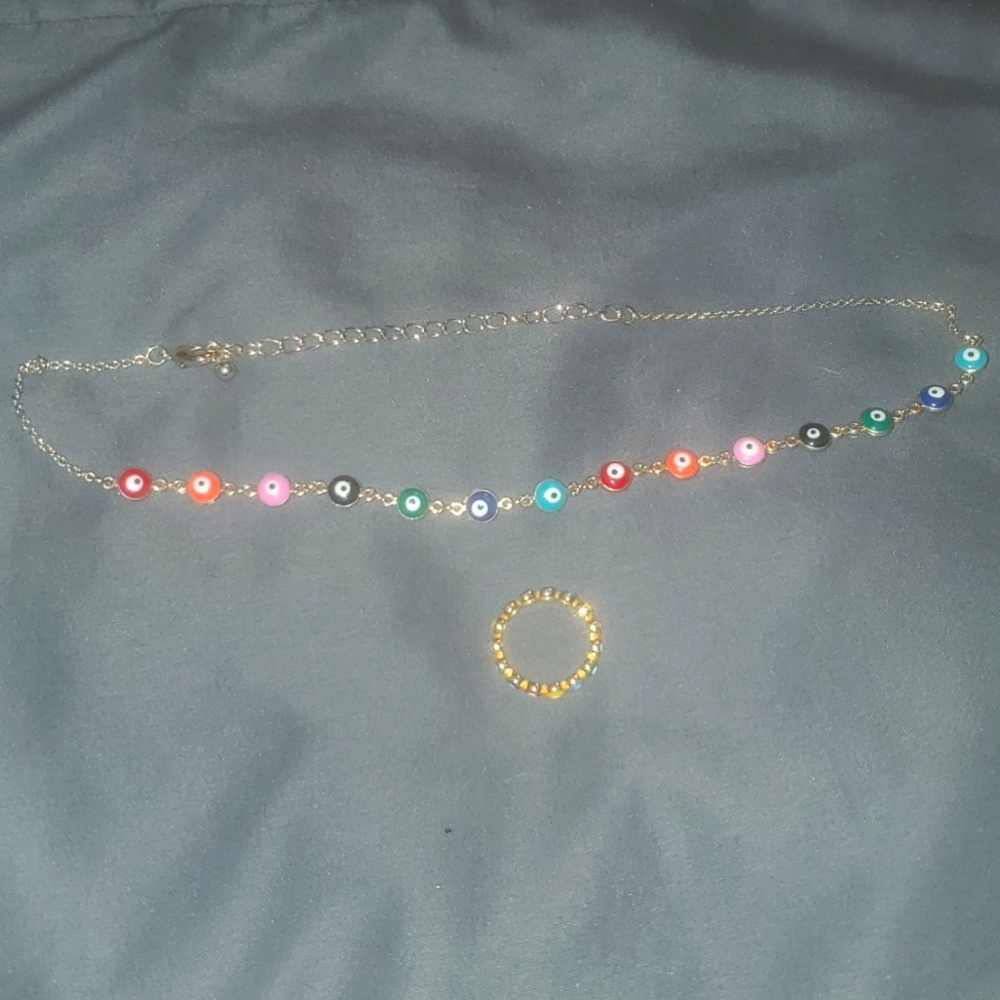 Evil eye jewelry set